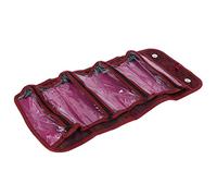 Fafeicy Organisateur de Marque Compacte et Efficace de Sacs de Stockage Cosmétiques Multifonctionnels avec Partitions Réglables Idéales pour Les Cosmétiques, Les Bijoux et Les Accessoires (Rouge)
