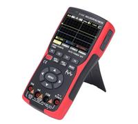 Fafeicy Oscilloscope Multimètre Portatif 50MHz 2 Canaux 25000 Comptes | Taux D’échantillonnage 280MS,S, Double Canal, Batterie 2000mAh, Générateur de Signal, Transfert de Données USB, Boîtier ABS