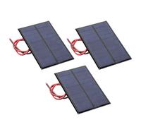 Fafeicy Panneau Solaire époxy Haute efficacité de Conversion 5V 200mA, Kit Solaire à Monter Soi-même avec 3 Panneaux pour Jouets Solaires, Lampes de Pelouse, Chargeur de Téléphone