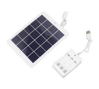 Fafeicy Panneau Solaire, Panneau Solaire en Polysilicium DIY 3 W 5 V, Cellule Portable à Haute Conversion avec Chargeur pour Lampes de Pelouse Extérieures, Appliques Murales, Radios, Lampes de Poche,
