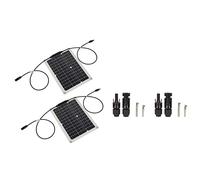 Fafeicy Panneau Solaire Portable, 15W Monocristallin Imperméable (solar | Préparation à la lumière du soleil, puissance de sortie de crête de 18 V, adaptateur de périphérique USB 5 V, cadre rigide