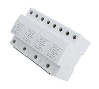 Fafeicy Parasurtenseur 4P, PBT Ignifuge, Protection contre la Tension ≤ 2,5 KV, Protection contre le Tonnerre pour les équipements électriques Ménagers (50KA)