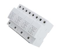 Fafeicy Parasurtenseur 4P, PBT Ignifuge, Protection contre la Tension ≤ 2,5 KV, Protection contre le Tonnerre pour les équipements électriques Ménagers (12.5KA)