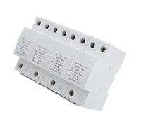 Fafeicy Parasurtenseur 4P, PBT Ignifuge, Protection contre la Tension ≤ 2,5 KV, Protection contre le Tonnerre pour les équipements électriques Ménagers (25KA)