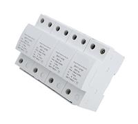 Fafeicy Parasurtenseur 4P, PBT Ignifuge, Protection contre la Tension ≤ 2,5 KV, Protection contre le Tonnerre pour les équipements électriques Ménagers (150KA)