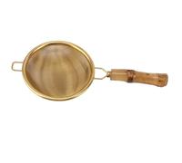 Fafeicy Passoire à Mailles Fines en Acier Inoxydable, Filtre à thé de Grande capacité avec Poignée, Infuseur Kung Fu Chai pour Cuisine, Nourriture, Riz, Nouilles, Fruits et Légumes 5,9 X 2,9 Pouces