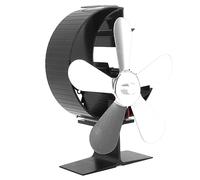 Fafeicy Paute en Bois 5 Lames Ficherie à Moteur de Chaleur Alliage en Aluminium Opération de Silence Efficace Adaptée à la Pêche à la Glace Extérieure (Silver)
