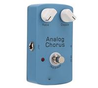 Fafeicy Pédale de Chorus Analogique, Construction en Métal, Effet de Chorus Frais avec Véritable Contournement pour les Joueurs de Guitare électrique