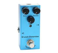 Fafeicy Pédale D'effet Guitare Overdrive Vintage Drive Crunch Distortion Mini Pédale Boost avec Indicateur LED 10 Types D'effets pour Guitares électriques (BLUE)