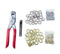 Fafeicy Perforatrice avec 200 œillets Métalliques de 12 Mm pour Travaux | Pince à œillets à œillet pour Tissu, Toile, Tente, Cuir PU