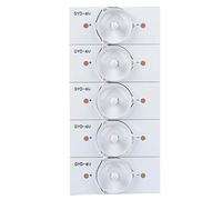 Fafeicy Perles de Lampe SMD, Panneau de Fibre de Verre à Lumière Blanche 6 V, Haute luminosité pour la Réparation de Téléviseurs LED, Installation Facile, Longue Durée de Vie, Idéal pour les écrans