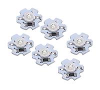 Fafeicy Perles LED 3W 5V, 25 Pièces, 200LM Haute Puissance, Base en Aluminium, 20x7mm, Lumière Rouge