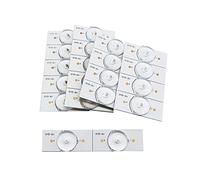 Fafeicy Pièces de Bandes D'éclairage à LED Blanches économes en énergie pour Réparation Télévisée de 32 à 65 Pouces avec des Lampes de 50 Pcs Perles (6v 20pcs)