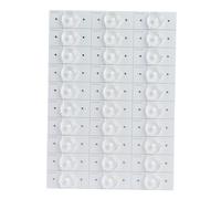 Fafeicy Pièces de Bandes D'éclairage à LED Blanches économes en énergie pour Réparation Télévisée de 32 à 65 Pouces avec des Lampes de 50 Pcs Perles (6v 50pcs)