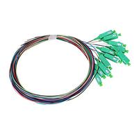 Fafeicy Pigtail de Fibre Optique Monomode SC/ 12 Cœurs, PVC de Haute qualité avec Fiche de Virole en Céramique, Longueur de 1,5 M pour Système de Communication en Réseau