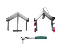 Fafeicy Pince de Serrage pour Panneau de Travail du Bois, Pince de Pression à 4 Voies pour la Fabrication D'armoires, Outil de Fixation de Collage de Panneau pour profilé en Alumi