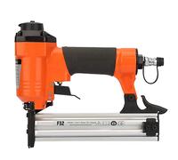 Fafeicy Pistolet à Ongles Pneumatique 18ga 1,25 Mm Nailler à Air alimenté pour le Bois avec des Ongles Droits de 10 à 32 Mm, Conception Ergonomique Légère pour les Plinthes de Meubles