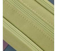 Fafeicy Pochette à Crayons de Grande capacité en Tissu Oxford, Sac à Fermeture éclair Double Couche avec Poche en Filet 21x5x9cm pour étudiants Artistes Voyageurs (#PU)