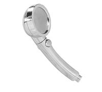 Fafeicy Pommeau de Douche à Main en Acier Inoxydable, avec 3 Modes, Booster de Pression Rotatif à 360 Degrés, pour Bras de Douche Standard