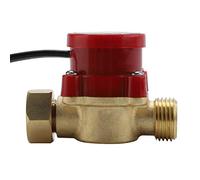Fafeicy Pompe à Eau Interrupteur de Débit HT 60, AC220V 0,5A G1/2 Filetage | Température élevée jusqu'à 70°C, Commande électronique sans étincelle, pour Chauffe-eau Solaire de Douche, Démarrage à 0,03