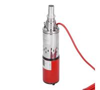 Fafeicy Pompe à Eau Solaire 12 V, Pompe de Puits Submersible en Acier Inoxydable, Levage Maximum de 30 M, Débit de 1,5 M³/h pour Bateau de Pêche, étang à Poissons, Irrigation Agricole