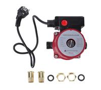 Fafeicy Pompe de Recirculation D'eau Chaude, Débit de 65 L/min, 3 Vitesses 46 W 67 W 100 W avec Moteur Silencieux à Faible Bruit, pour Système de Chauffage Solaire, Surpresseur D'eau (Prise UE)