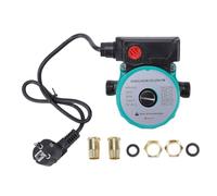 Fafeicy Pompe de Recirculation D'eau Chaude, Débit de 65 L/min, Tête de 6 M, 46 W, 67 W, 100 W, Contrôle à 3 Vitesses, avec Adaptateur NPT 1" et 3/4", pour Système CVC de Chaudière de (Prise UE 220V)