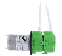Fafeicy Pompe Péristaltique Pompe Doseuse de Circulation de Liquide Micro à Double Tête avec une Bonne capacité d'auto-amorçage Haute Précision pour Divers Liquides Visqueux Non Visqueux DC24V
