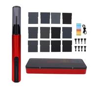Fafeicy Ponceuse à Stylo Alternative électrique, Mini Ponceuse de Détail Rechargeable par USB avec 8 Têtes de Ponçage en Nylon et 12 Feuilles de Papier de Verre