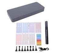 Fafeicy Ponceuse électrique Alternative, Stylo de Ponçage Haute Vitesse 5400 Tr/min avec 8 Têtes de Ponçage et Papier de Verre 7 Grains, pour L' 3D et la Fabrication de Modèles