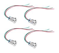Fafeicy Précâblé LEDs Rondes Imperméable 2 Couleurs Anode Commune 12mm | Indicateur LED Bicolore, Boîtier en Laiton chromé, IP67 IK10, pour Ordinateur de Voiture, Machine CNC, Contrôle D'accès