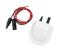 Fafeicy Presse-étoupe Solaire, Boîtier de Câble ABS Résistant aux Intempéries, Double Entrée de Câble pour Bateaux de Camping-Car et Applications Marines (White)