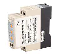 Fafeicy Protecteur de Surtension triphasé, JVRD-380W Réglable 380V avec 5 Indicateurs LED pour Compresseur de Pompe à Moteur