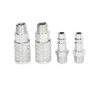 Fafeicy Raccord de Tuyau d'air Connecteur Rapide 1/2in NPT Mâle Femelle 300PSI Raccords de Tuyau Pneumatique élevé avec Corps de Valve pour Outils de Compresseur d'air