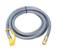 Fafeicy Raccords de Tuyau d'extension d' pour Camping-Car, Tuyau à Connexion Rapide de 12 Pieds avec Raccords en Laiton pour Barbecues, Foyers, Chauffages, Installation sans Outil, Conception