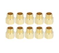 Fafeicy Raccords de Tuyaux en Laiton 10pcs 1/2 Pouces Npt Mâle à L'adaptateur Femelle Érosion de Résistance à la Résistance pour les Connecteurs de Plomberie et de Système de Gaz