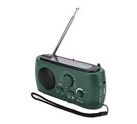 Fafeicy Radio d'urgence de Lampe de Poche Solaire de Manivelle avec AM/FM NOAA Alerte USB Charger 3-LED Banque d'alimentation de Lampe de Poche, pour Survie en Extérieur du Camping