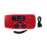 Fafeicy Radio Solaire 2000mAh AM FM Météo Bande Manivelle | 2000mAh Batterie Externe, Type C, Boîtier ABS, Usage Camping, IPX3 Résistance aux Éclaboussures, Compatible Smartphone