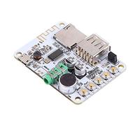Fafeicy Récepteur Audio Bluetooth, Décodeur MP3 USB TF FM avec Préampli, | Prend en Charge 4 Modes D'entrée, Sortie Audio 3,5 Mm, Alimentation 5 V CC, Design Compact en Métal et plastique.