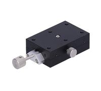 Fafeicy Réglage Fin Manuel, Table Coulissante à Queue d'aronde, ±10-30 | Poignée rotative à crémaillère, Mouvement linéaire fluide, Corps en alliage d\'aluminium, Pour laboratoire optique,