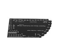 Fafeicy Règle de Jauge d'action de Corde, Règle de Frette en Acier Inoxydable, Mesure de la Hauteur de la Guitare, Outil pour les Luthiers et les Musiciens