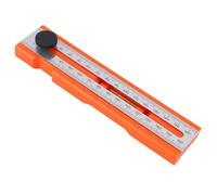 Fafeicy Règle de Marquage D'angle Rapporteur Multi-angle Outil de Mesure de Profondeur Pliable avec Bouton Rotatif et Niveau à Bulle pour le Travail du Bois Positionnement Précis