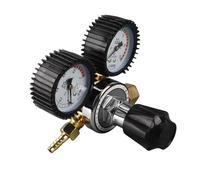 Fafeicy Régulateur de CO2 à Double Jauge Régulateur de Pression de CO2 de Calibre 2 de Haute Pression avec Cadran en Verre Organique Valve Intégrée pour les Industries