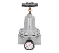 Fafeicy Régulateur de Compresseur d'air, Régulateur de Pression d'air de Compresseur ' de Pression Pneumatique de ' Soupape de Pneumatique avec Manomètre en Aluminium (QTY-32)