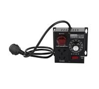 Fafeicy Régulateur de Tension AC 220V 4000W, variateur de Moteur SCR, régulateur de Vitesse du Moteur avec Ventilateur de Refroidissement(EU Plug)