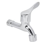Fafeicy Robinet D'eau chromé en Alliage Zinc G1 / 2in pour la Maison de Cuisine de Salle de Bain avec Noyau de Soupape en Laiton et Fil Universel
