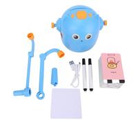 Fafeicy Robot de Dessin Interactif pour Enfants Robot éducatif Jouet de Dessin de Peinture Automatique avec 100 Cartes de Mots Interaction Vocale pour Les âges de 3 Ans et Plus