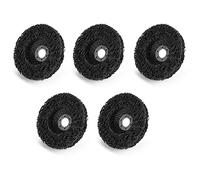 Fafeicy Roue à Bandes en Poly, 5 Pièces, Outil de Retrait de Peinture, Disques de Meuleuse d'angle 10 000 Tr/min 60# pour un Décapage et un Nettoyage Rapides sur les Surfaces Noires Brillantes en