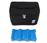 Fafeicy Sac de Refroidisseur de Lait Maternel Portable, Affichage de Température Numérique, Stockage de Grande capacité, Matériau en Tissu Oxford, Noir, Sac de Refroidisseur isolé Jumbo