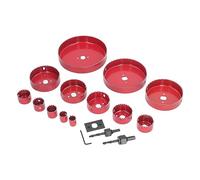 Fafeicy SAW_BLADE Kit de Scie Cloche Bimétallique de 17 Pièces, Ensemble de Couteaux Robustes, Tailles de 3/4 à 6 Pouces pour Couper le Métal et le Bois